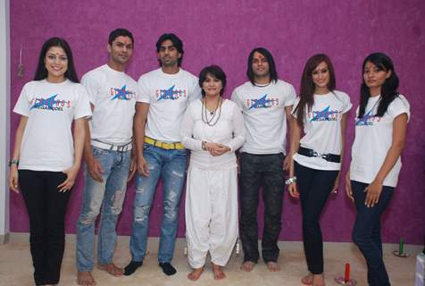 Gladrags contestants visit Yoga and slimming centre Slim Sutra of Shelly Khera at Andheri