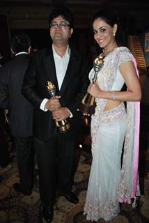 Prasoon Joshi and Genelia at CNBC  Awaaz Consumer Awards at Taj Land''s End