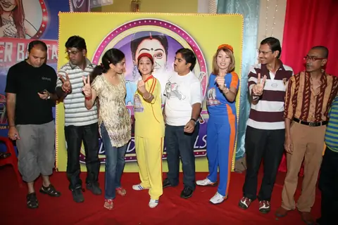 Cast at &quot;Taarak Mehta Ka Ooltah Chasmah&quot; on location at Kandivli