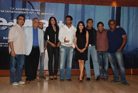 Red Alert film press meet with Sameera Reddy and Suneil Shetty at Raheja Calssic