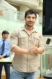 John Abraham at Blush clinic event