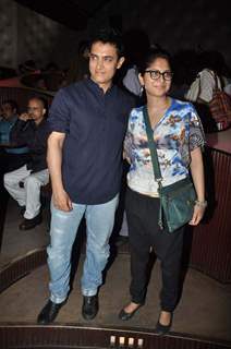 Kiran Rao and Aamir Khan at Peepli Live music launch