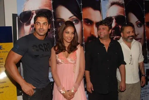 John Abraham and Bipasha Basu grace Lamhaa special show at PVR, Juhu, Mumbai