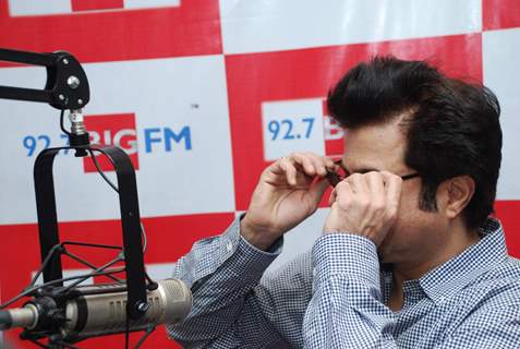 Bollywood Actor Anil Kapoor addresses media during his visit at 927 Big FM for promotion of the upcoming film