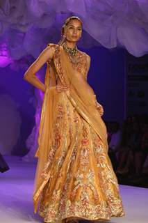 A Model showcasing a creation by designer Gaurav Gupta at the Delhi Couture Week 2010, in New Delhi on Wednesday