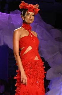 A Model showcasing a creation by designer Gaurav Gupta at the Delhi Couture Week 2010, in New Delhi on Wednesday