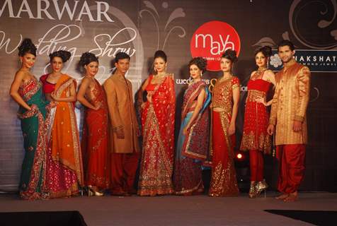 Models at the Marwar wedding show with Gitanjali show at WTC