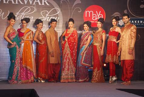 Models at the Marwar wedding show with Gitanjali show at WTC