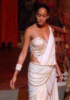 A Model at the designer Tarun Tahiliani''s Bridal Exposition in New Delhi on Saturday 24 July 2010