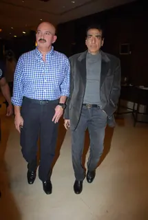 Jeetendra and Rakesh Roshan at Rafi music academy launch at Novotel