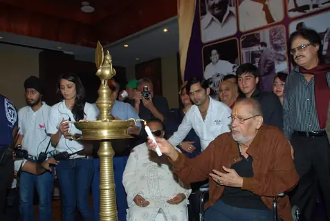 Shammi Kapoor and Sanjay Khan at Rafi music academy launch at Novotel