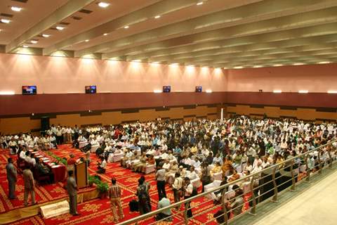 The inside view of Jamia Sport Complex