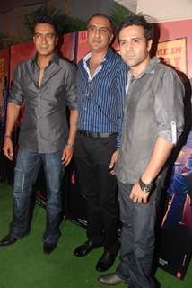 Ajay Devgan and Emraan Hashmi at ''''Once upon a time in Mumbai'''' success bash hosted by Ekta Kapoor