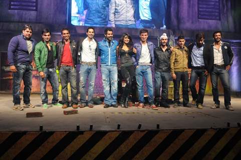 Priyanka Chopra with 10 Khiladis of Khatron Ke Khiladi 3