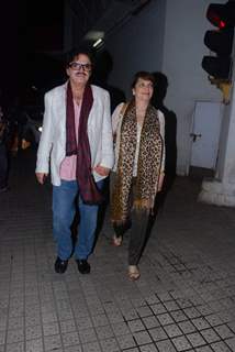 Sanjay Khan catch up on film Expendables at PVR, Juhu