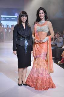 Katrina Kaif dazzled on the ramp at the Gitanjali Lifestyle Nakshatra opening show at the first India International Jewellery Week on Day 1