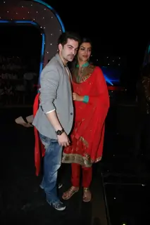 Deepika Padukone and Neil Nitin Mukesh on the sets of Chote Ustad at Mehboob Studio