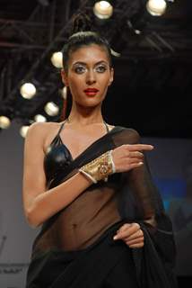 Model on the ramp at Solitair Award show at the India International Jewellery Week on Day 2