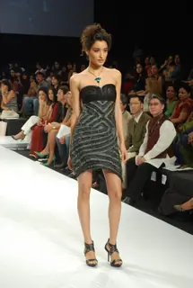 Model on the ramp at Rorily Paul show at the India International Jewellery Week on Day 3