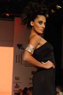 Model on the ramp at Laksh Pahuja show at the India International Jewellery Week on Day 4