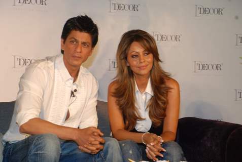 Shah Rukh Khan and Gauri Khan as the brand ambassador of D''Decor at Taj Lands End