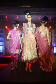 Models on the ramp of Neeta Lulla show at Small Business awards at Novotel