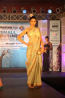 Model on the ramp of Neeta Lulla show at Small Business awards at Novotel