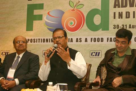 Minister of Food Processing Industries subodh Kant Sahai at ''''2 nd Processed Food-Advantage India''10 ''Positioning India as a Food Factory of the World'', in New Delhi on Monday