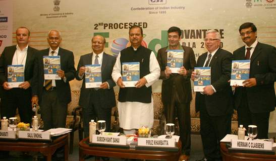 Minister of Food Processing Industries subodh Kant Sahai at ''''2 nd Processed Food-Advantage India''10 ''Positioning India as a Food Factory of the World'', in New Delhi on Monday