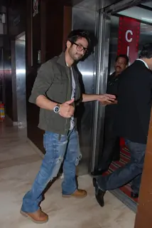 Shahid Kapoor at "we are Family" screening at Cinemax