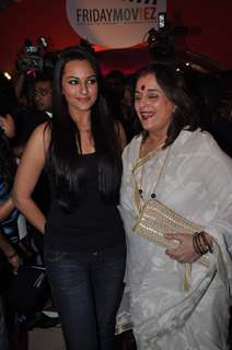 Sonakshi Sinha with mother Poonam at Fridaymoviezcom website launch at JW Marriott, Juhu in Mumbai on Friday Night