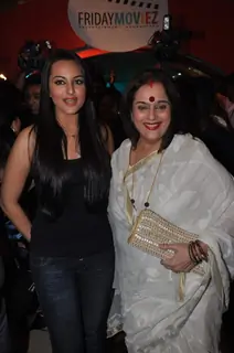 Sonakshi Sinha with mother Poonam at Fridaymoviezcom website launch at JW Marriott, Juhu in Mumbai on Friday Night