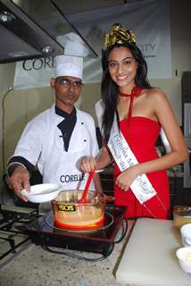 Miss India Neha Hinge at World Kitchen at Malad