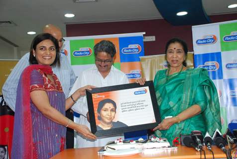 Asha Bhosle launches Unheard Melodies at Radio City in association with Universal at Bandra