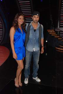 Ranbir Kapoor and Priyanka at India's Got Talent on the sets at Film City