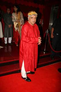 Javed Akhtar at Shabana Azmi birthday bash at Juhu