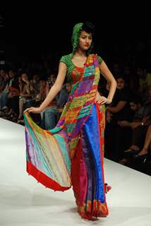 Purvi Doshi's creation at the Lakme Fashion Week