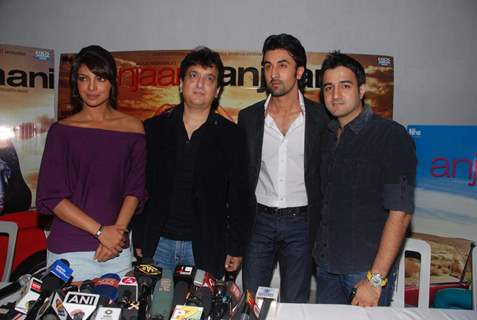 Ranbir & Priyanka announce Anjaana Anjaani movie release postponed in Mumbai at  Mehboob Studio