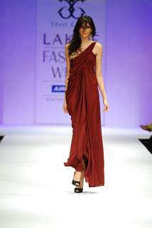 Troy costa showcases at lakme fashion week