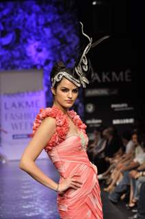 Model walks the ramp at Neeta Lulla show for Lakme Fashion Week