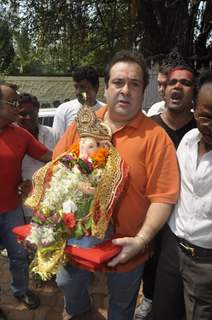 Rajeev Kapoor at RK's Ganesha visarjan at  RK Studio, Chembur in  Mumbai on Wednesday Evening