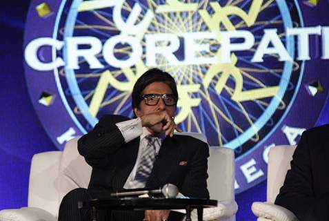 KBC 4 press meet with Big B at JW Marriott