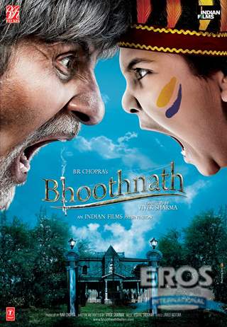 Bhoothnath movie poster with Amitabh and Aman