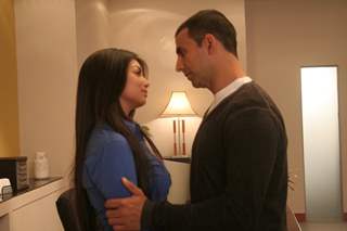 Akshay and Ayesha doing romance