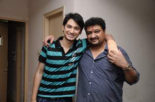 Nikhil and Atul Pandey in Muhurat of the film 'PINJRA' in Noida