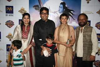 Ashutosh Rana and Renuka Shahane at Ramayana Premiere at PVR, Juhu