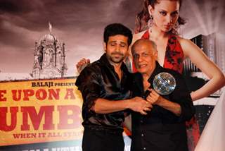 Emraan Hashmi and Mahesh Bhatt at Once Upon a Time film success bash at JW Marriott in Juhu, Mumbai