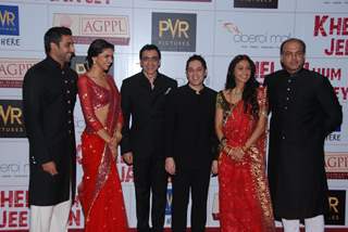 Team of &quot;Khelein Hum Jee Jaan Sey&quot; at the premiere of the movie in Mumbai. .