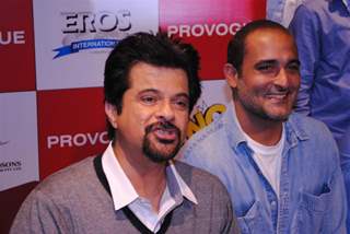 Anil Kapoor and Akshay Khanna at Promotion of ‘No Problem’ at the Provogue Studio, Mumbai