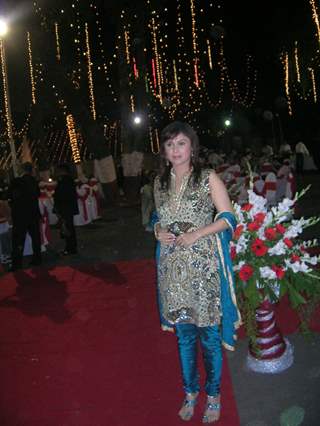 Rushali Arora at Rushad Rana Wedding Reception